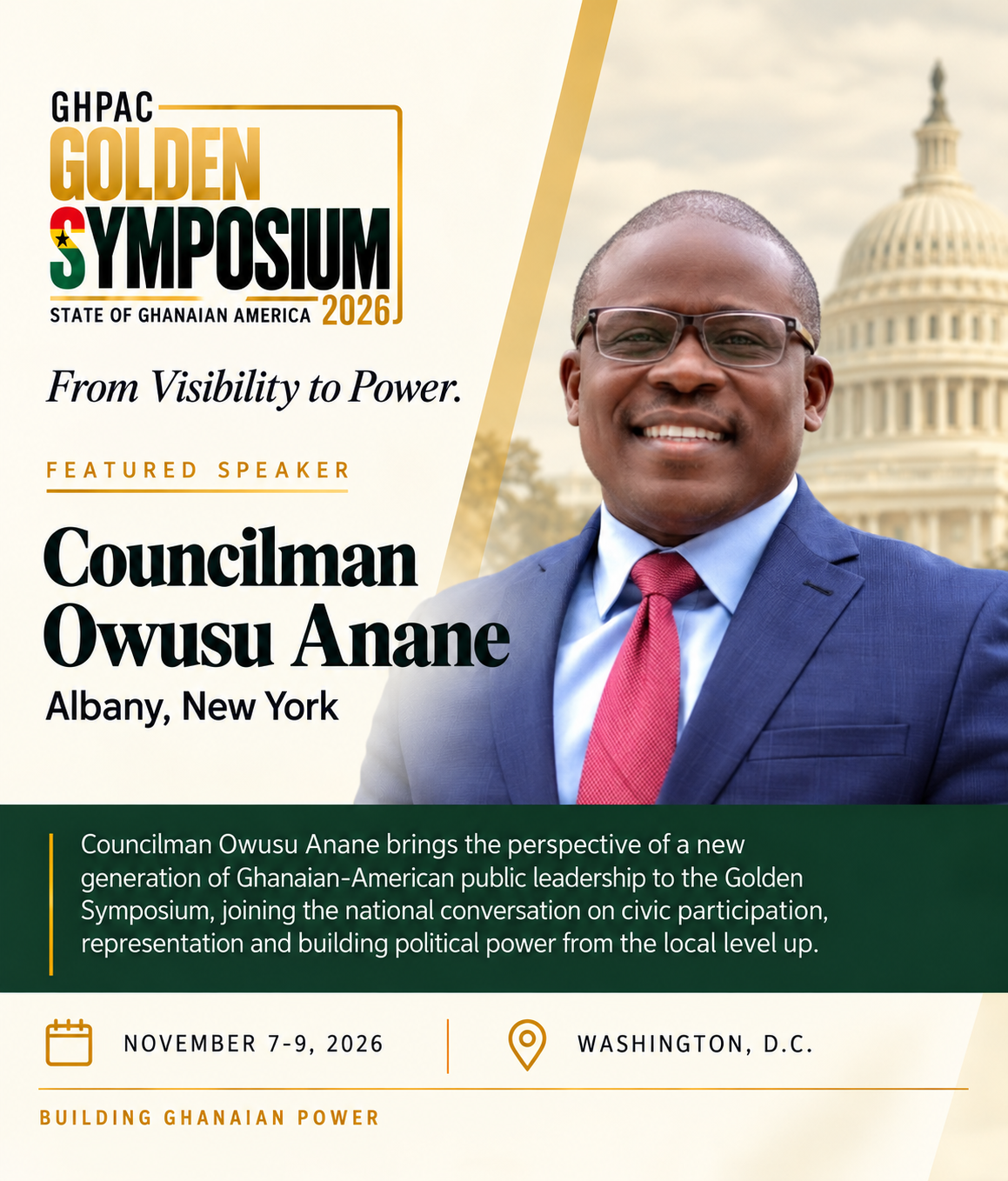 Councilman Owusu Anane, Albany, New York